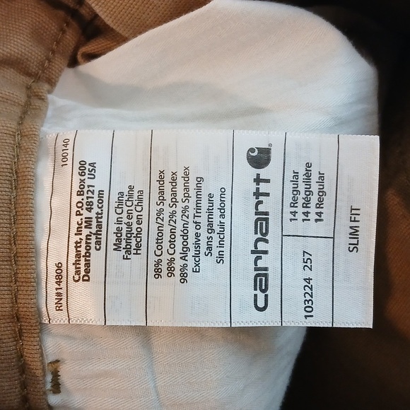 Carhartt Women's Crawford Slim Fit Pant 14 Regular in Yukon - Picture 11 of 12
